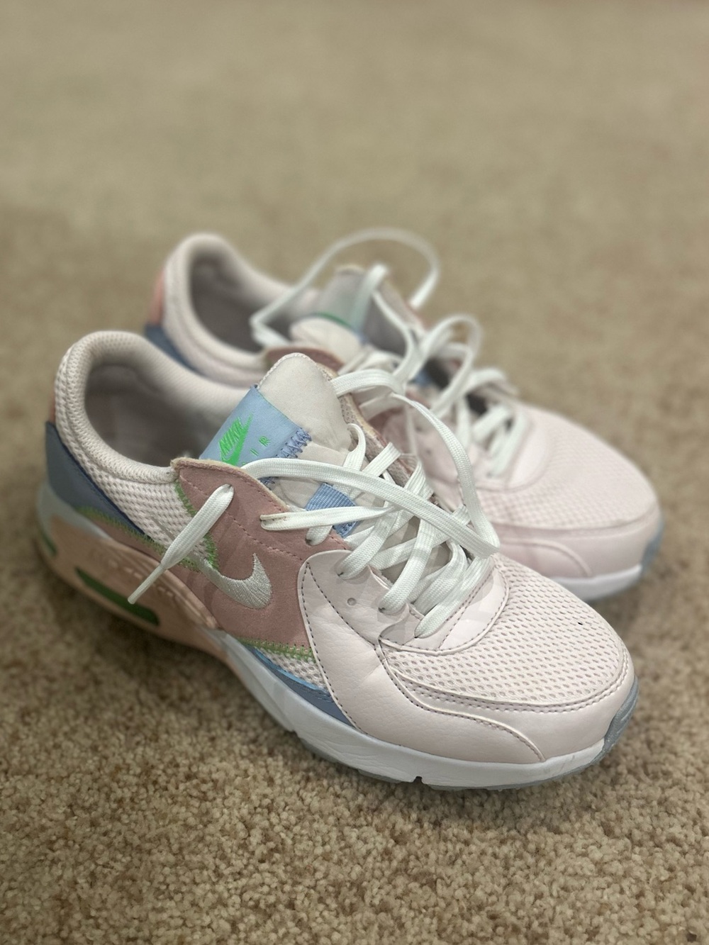 Women’s Size 7 - Nike Air Max Excee Pearl Pink Cobalt Bliss
